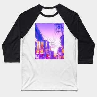 Vaporwave Seoul Baseball T-Shirt